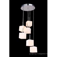 Lampadaire pendentif suspendu en verre de mode (MD3014RS-6W)